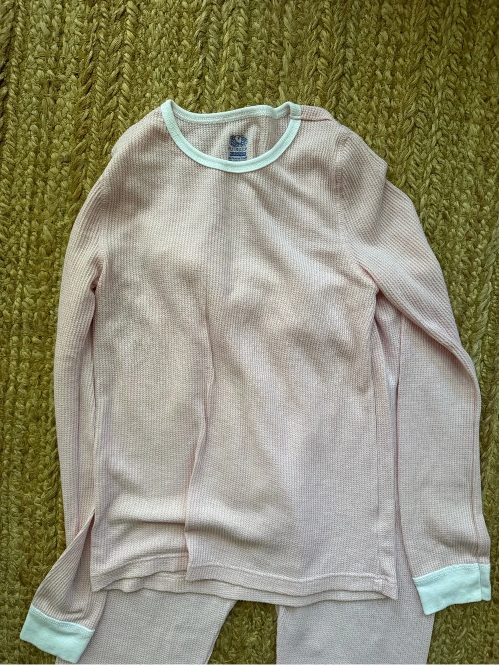 Girls, waffle knit, thermal pajamas, set sz 14/16